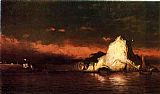 William Bradford Canvas Paintings - Perce Rock, Belle Isle Straits